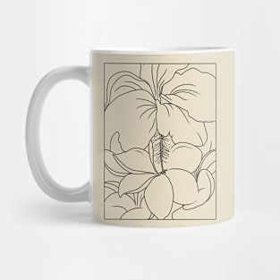 Hibiscus with Plumeria Mug